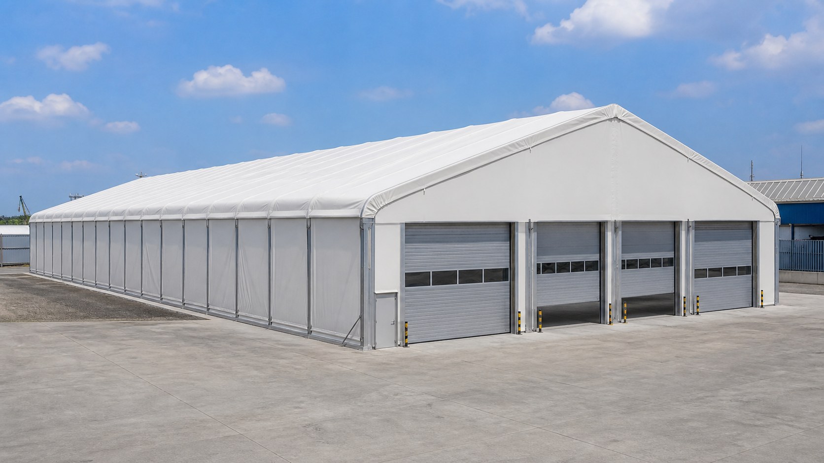 Ангар типа B 20×60 м с двойным тентом